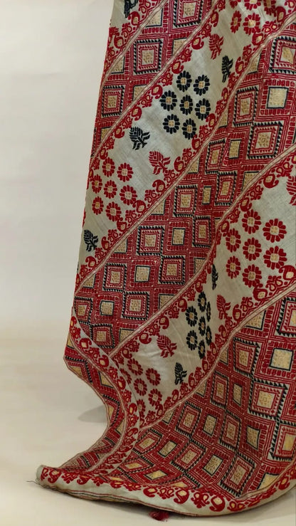 Pure Muga Thread Work Assam Silk Saree (Copy)